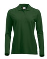 Dames Polo Lange Mouw Clique Marion Flessen Groen